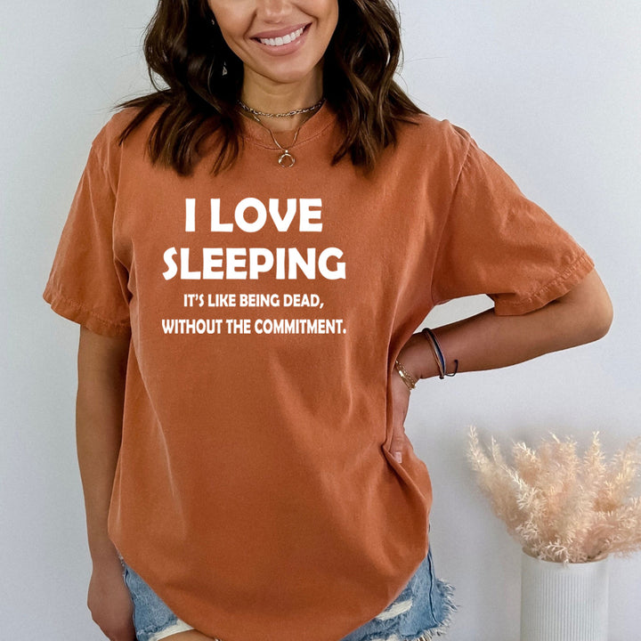 I Love Sleeping - Bella Canvas