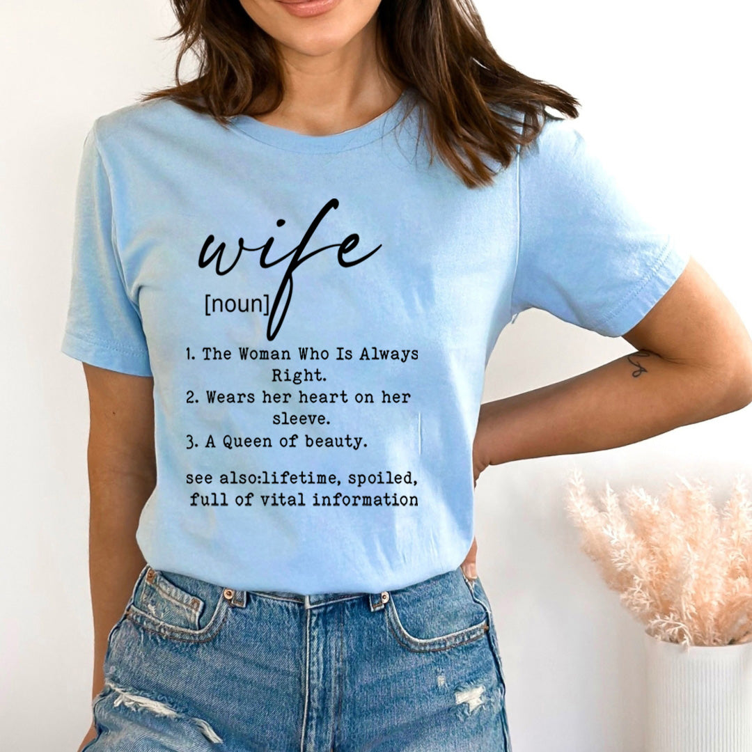 Wife Noun - Bella Canvas