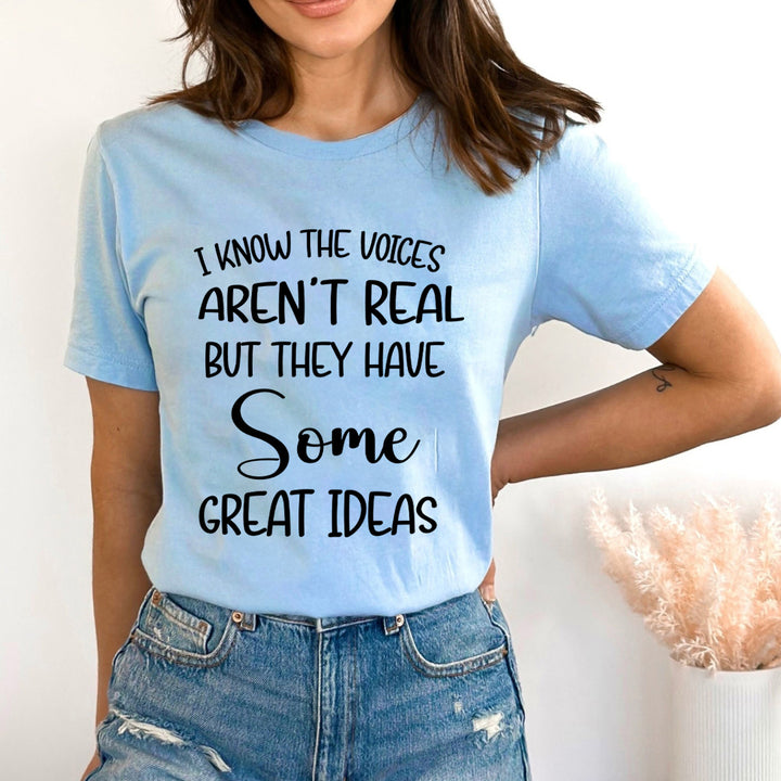 I Know The Voices Aren't Real - Bella Canvas