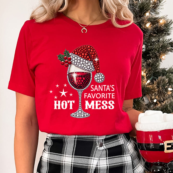 Santa's Favorite Hot Mess - Unisex T-Shirt