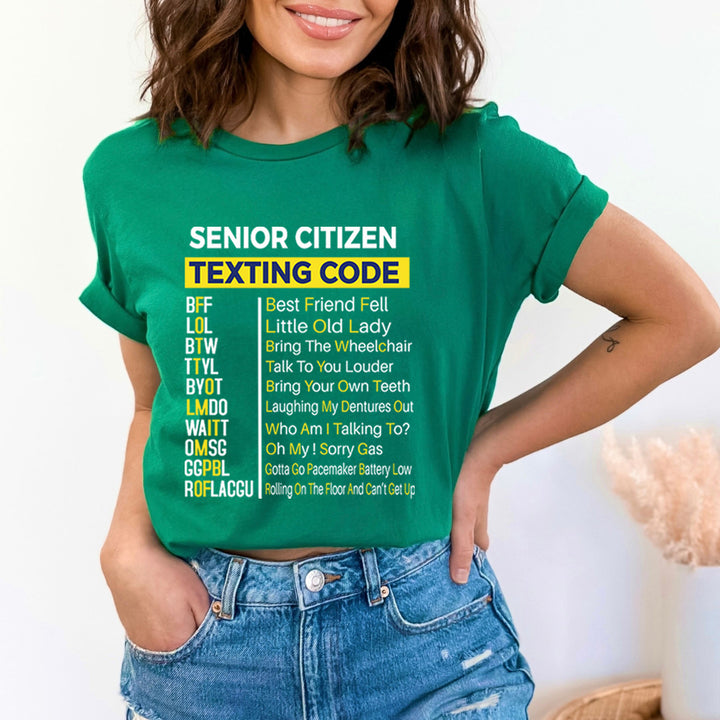 Senior Citizen Texting Code - Bella Canvas