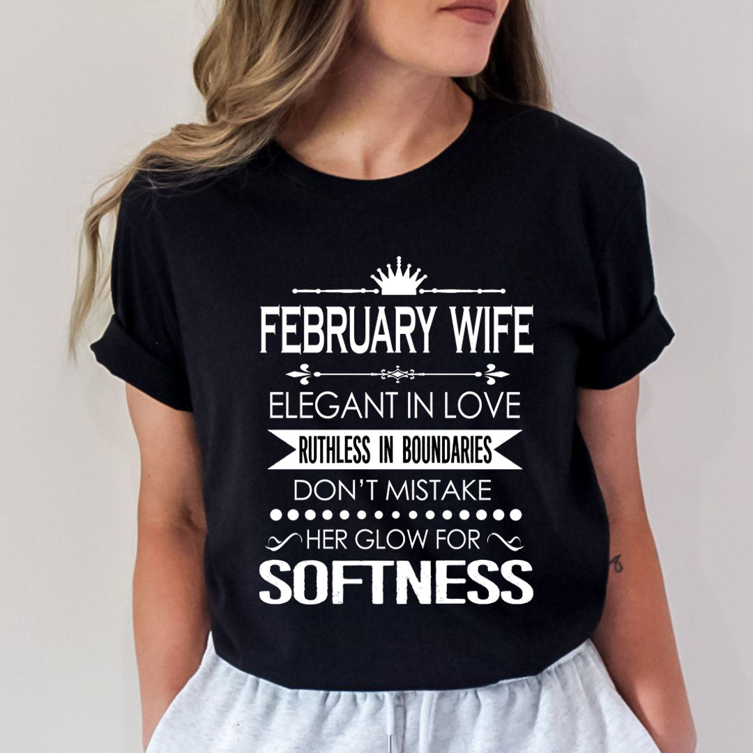 February Wife Ruthless In Boundaries - Unisex T-Shirt