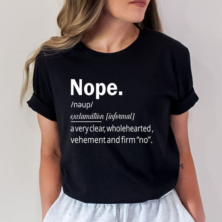 Nope A Very Clear Wholehearted - Bella Canvas