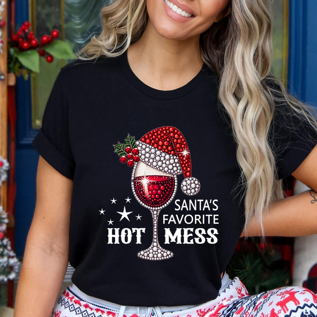Santa's Favorite Hot Mess - Unisex T-Shirt