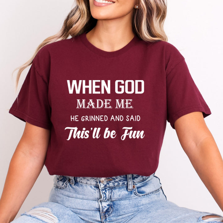 When God Made Me - Bella Canvas