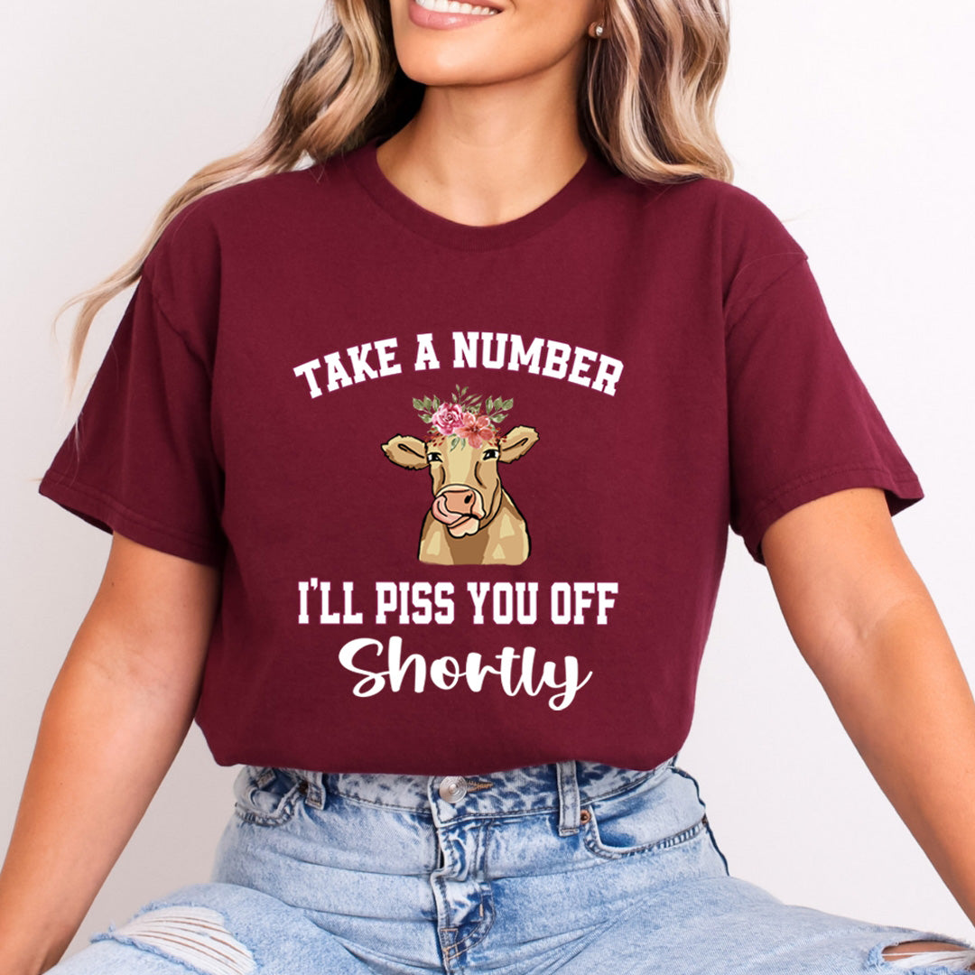 Take A Number I'll Piss You Off - Bella Canvas