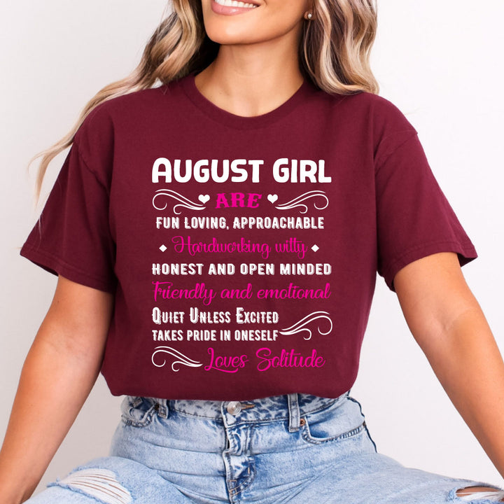 Hardworking,Witty,Quiet Unless Excited - August Girl - Bella Canvas