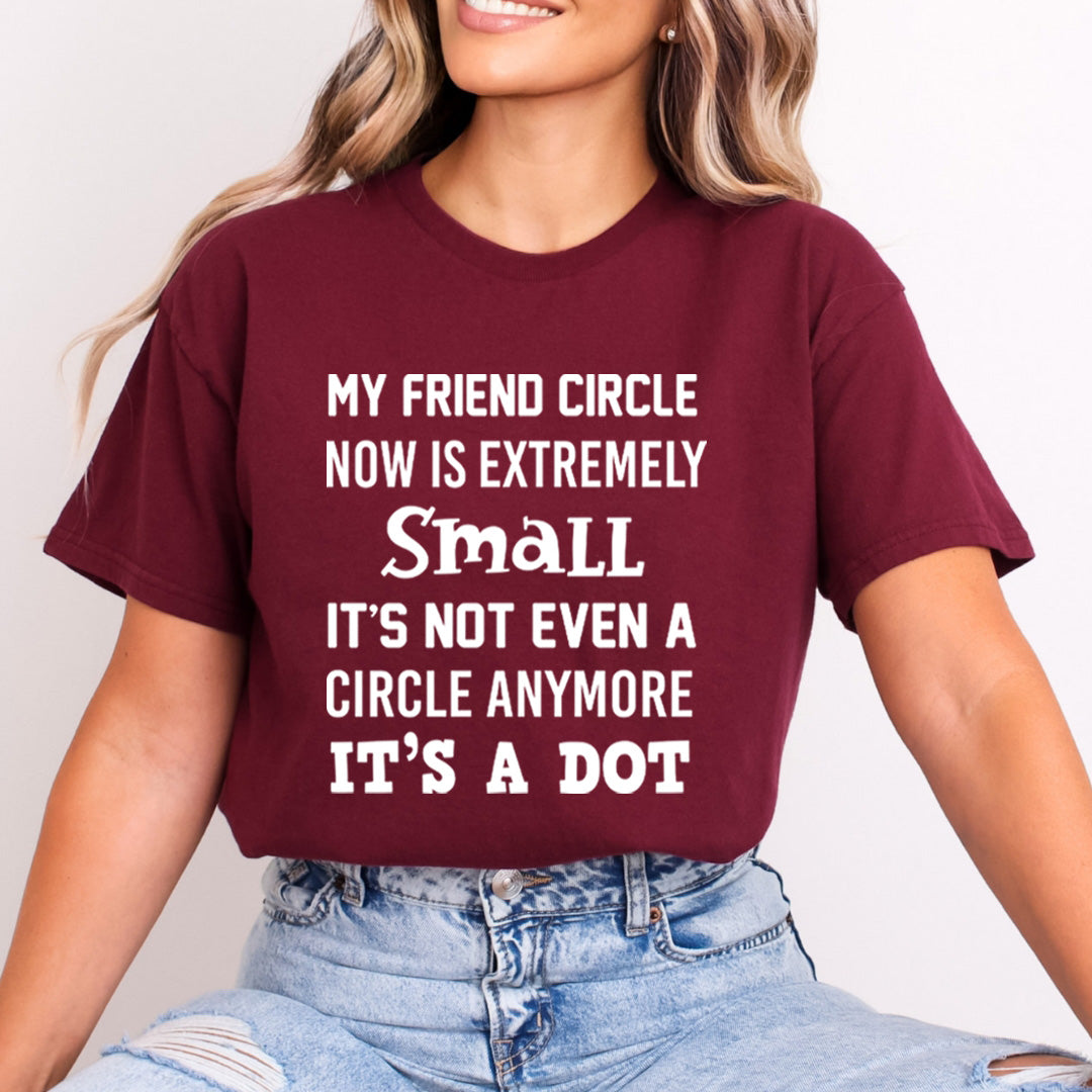 My Friend Circle Now Is Extremely Small - Bella Canvas