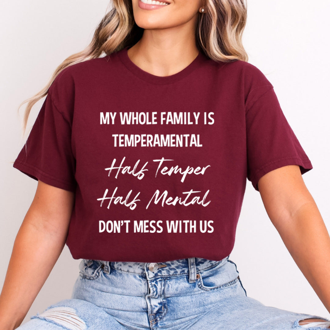My Hole Family Is Temperamental - Bella Canvas