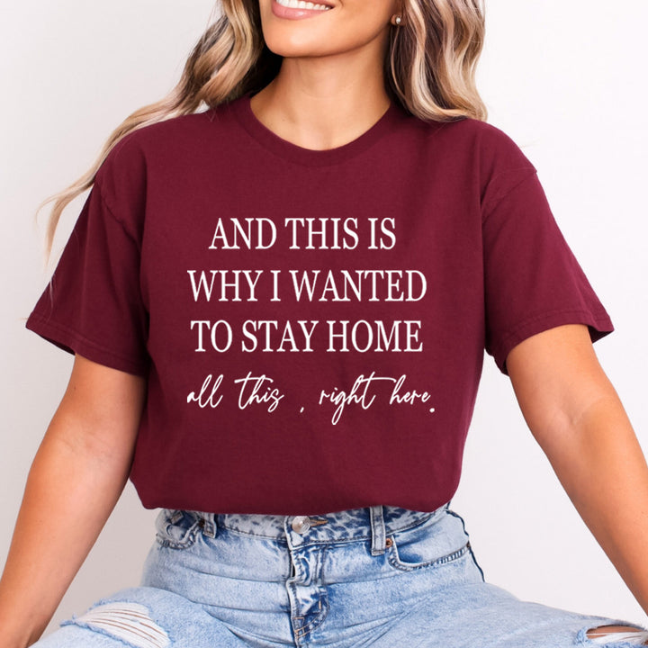 Why I Wanted To Stay Home - Bella Canvas