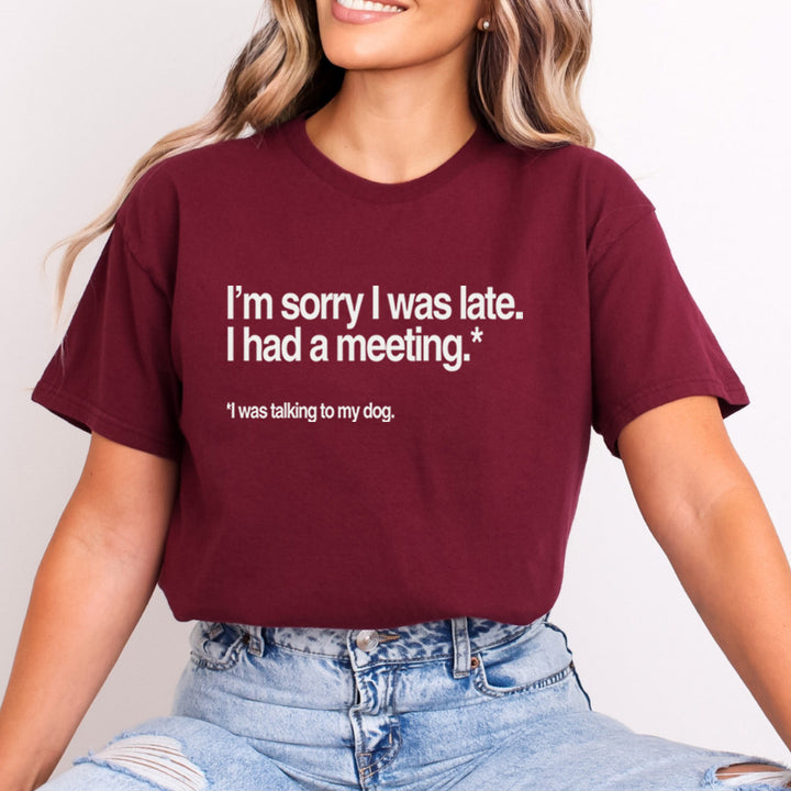 I'm Sorry I Was Late - Bella Canvas