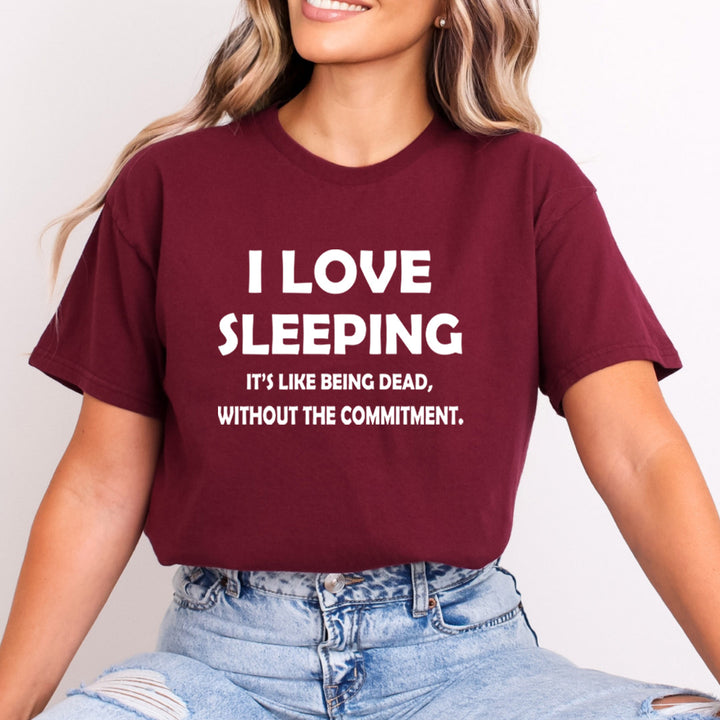 I Love Sleeping - Bella Canvas