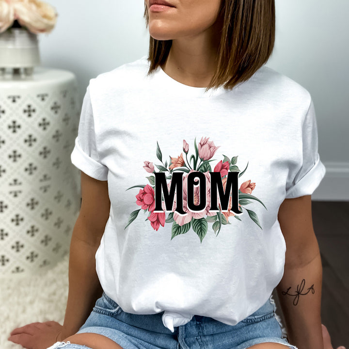 Mom With Flower - Bella Canvas