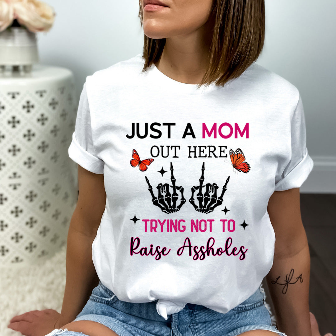 Trying Not To Raise Assholes - Bella Canvas