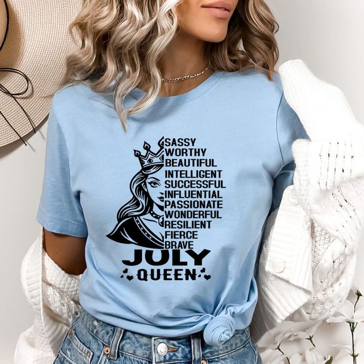 July Queen Worthy And Beautiful - Bella Canvas