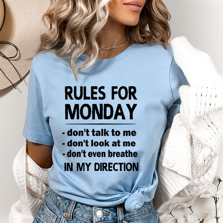 Rules For Monday - Bella Canvas