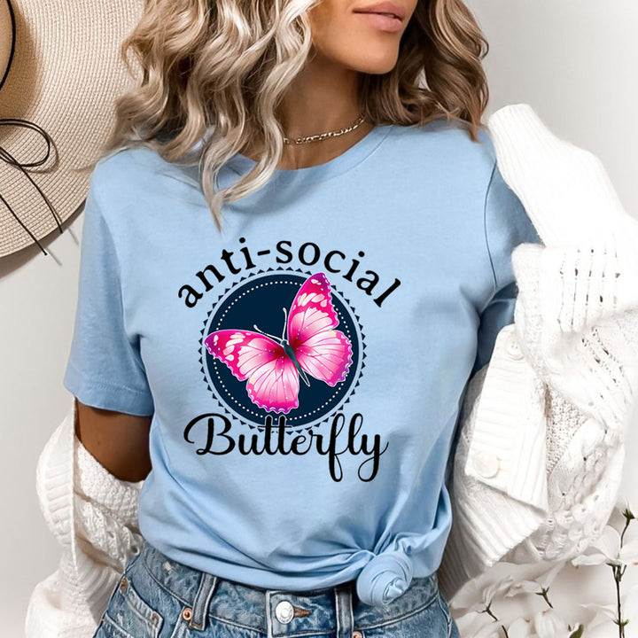 Anti - Social Butterfly - Bella Canvas