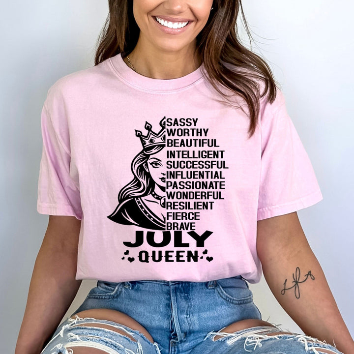 July Queen Worthy And Beautiful - Bella Canvas