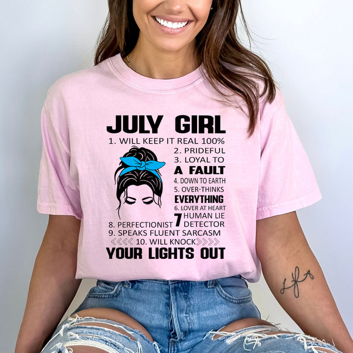 July Girl (Speaks Fluent Sarcasm) - Bella Canvas