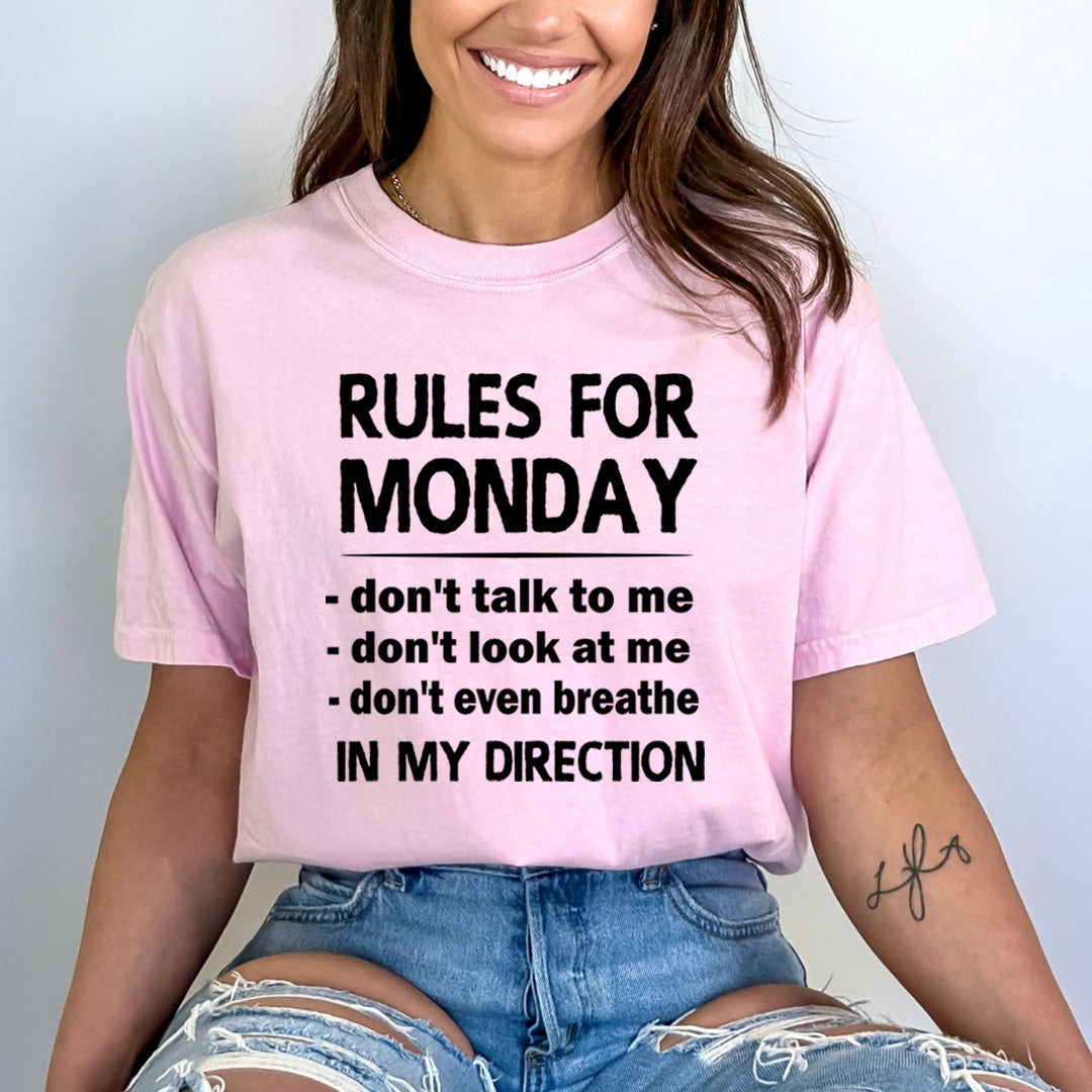 Rules For Monday - Bella Canvas