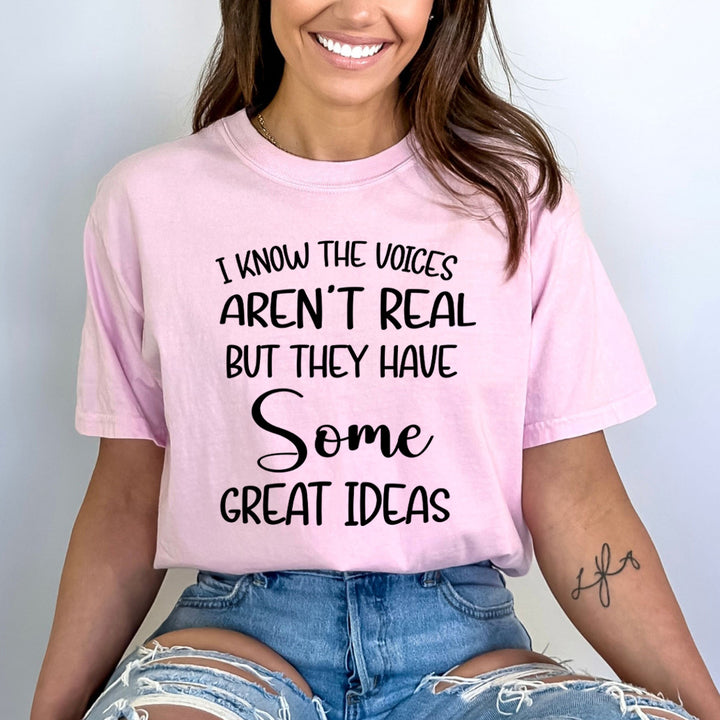 I Know The Voices Aren't Real - Bella Canvas
