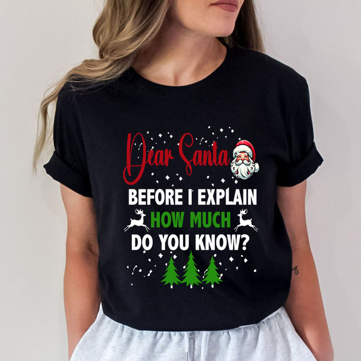 Dear Santa Before I Explain - Unisex T-Shirt