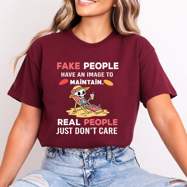 Real People Just Don't Care - Bella Canvas