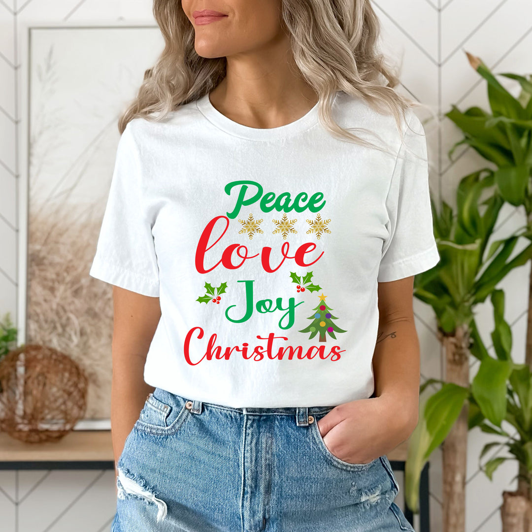 Peace Love Joy Christmas - Bella Canvas