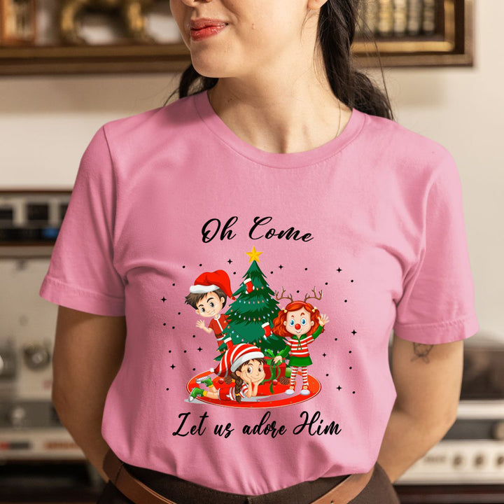 Oh Come Let Us Adore Him - Unisex T-Shirt