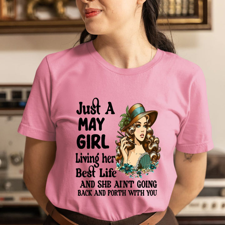 May Girl Living Her Best Life - Unisex T-Shirt