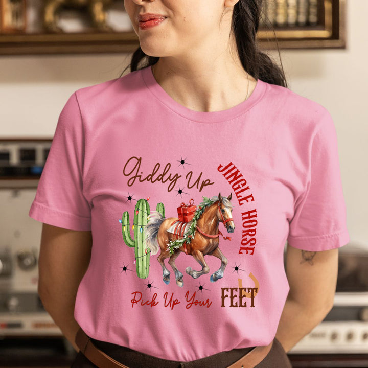 Giddy Up Jingle Horse - Unisex T-Shirt