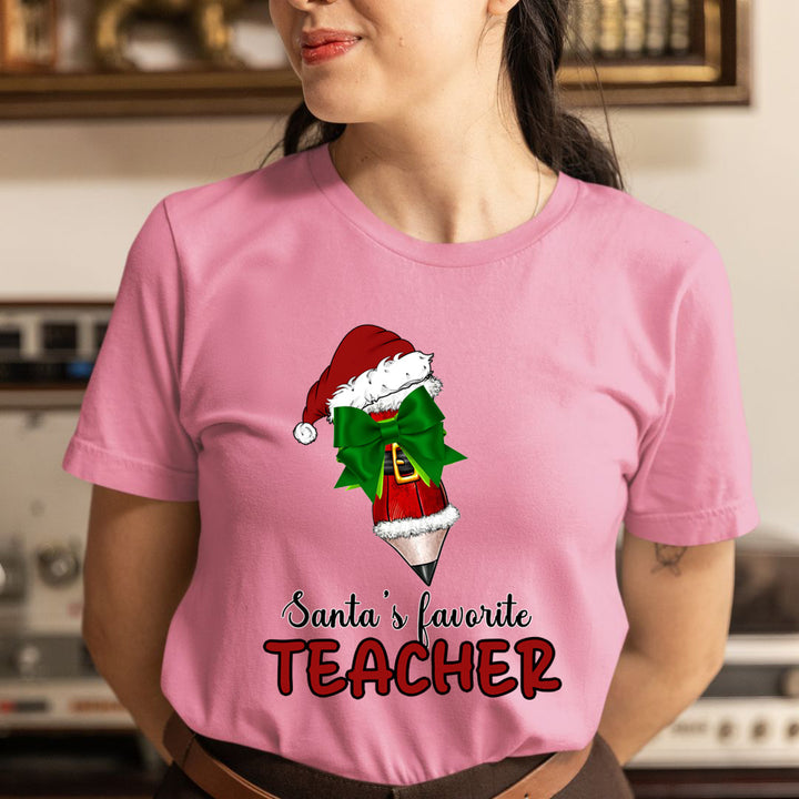 Santa's Favorite Teacher - Unisex T-Shirt