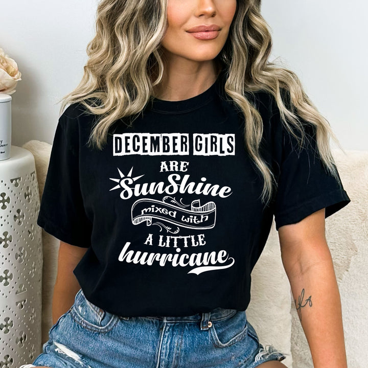 DECEMBER GIRLS ARE SUNSHINE MIXED WITH LITTLE HURRICANE, BIRTHDAY BASH 50% OFF PLUS (FLAT SHIPPING)