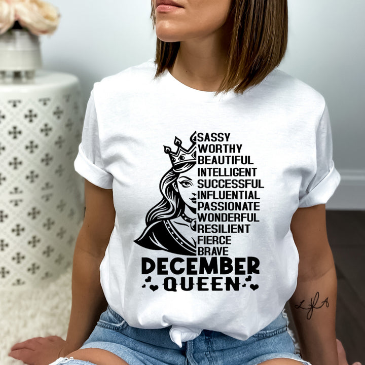 December Queen Worthy And Beautiful - Bella Canvas