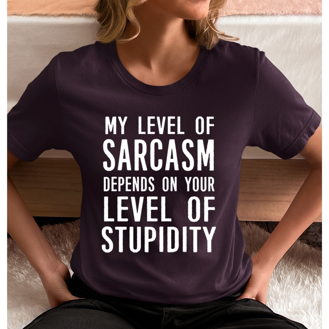 Level Of Stupidity - T-Shirt