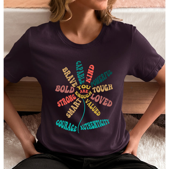 Brave Kind Loved Courage  - Unisex T-Shirt