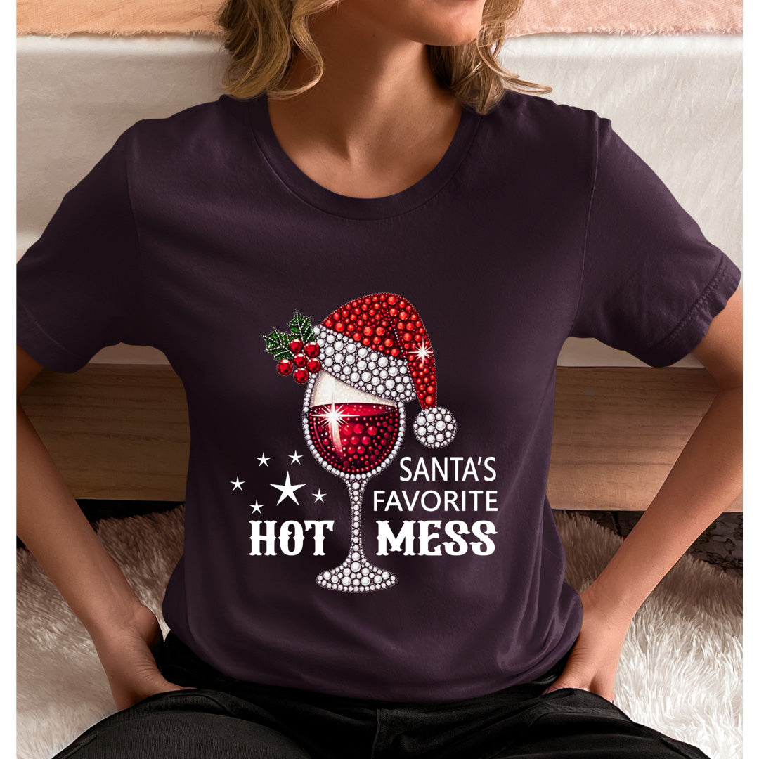 Santa's Favorite Hot Mess - Unisex T-Shirt