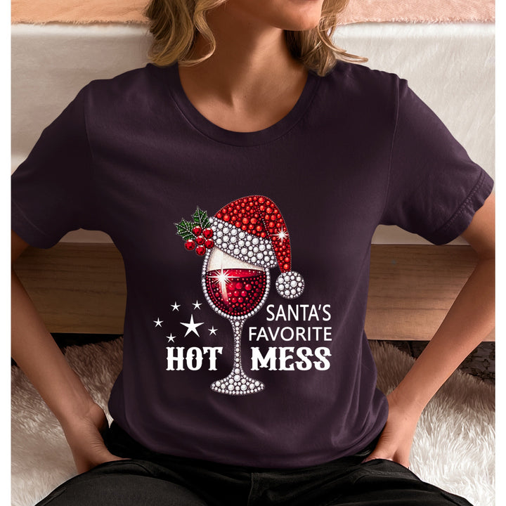 Santa's Favorite Hot Mess - Unisex T-Shirt