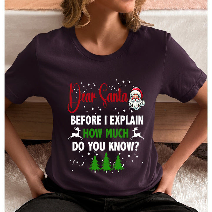 Dear Santa Before I Explain - Unisex T-Shirt