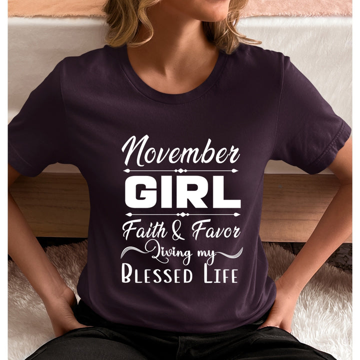November Girl Faith & Favor - Unisex T-Shirt