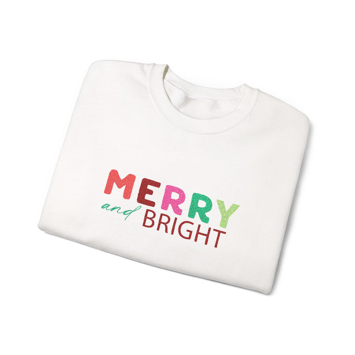 Merry And Bright - Embroidery Design (Sweatshirt & Hoodie)