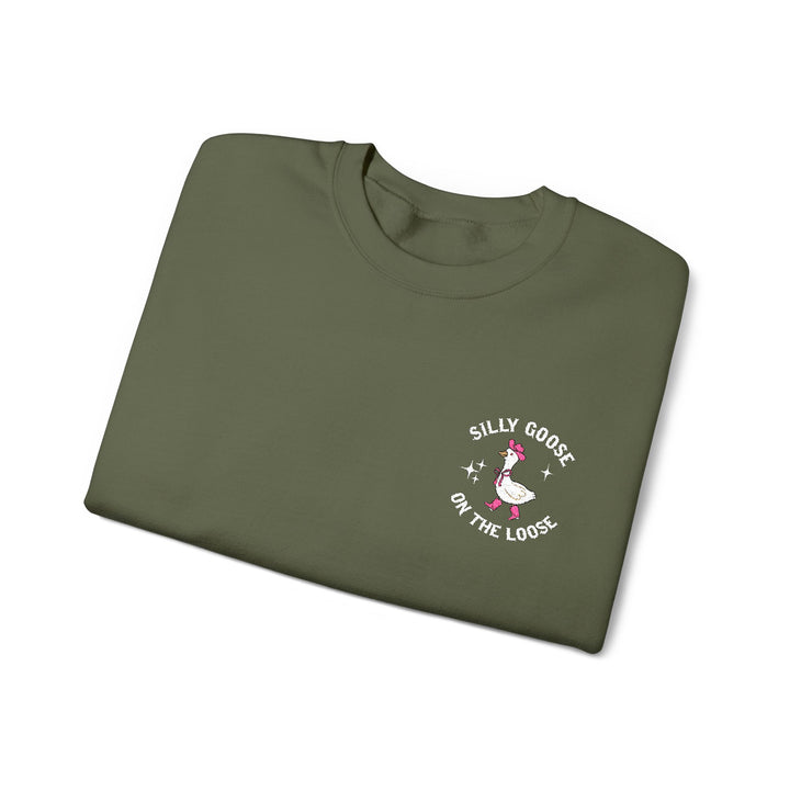 Silly Goose On The Loose - Embroidery Design (Sweatshirt & Hoodie)