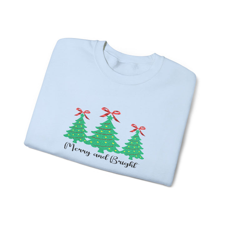 Merry And Bright - Embroidery Design (Sweatshirt & Hoodie)