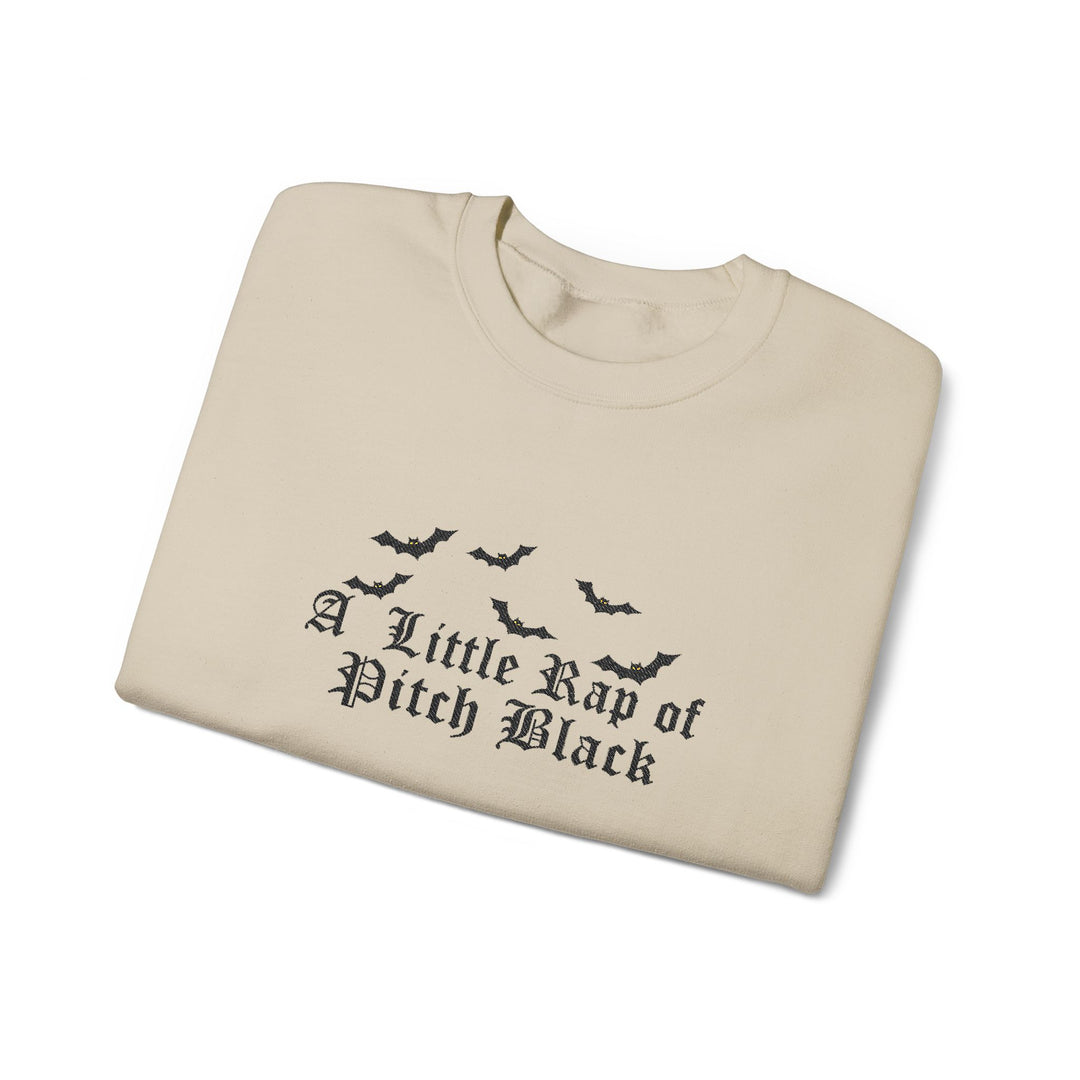A Little Rap Of Pitch Black - Embroidery Design (Sweatshirt & Hoodie)