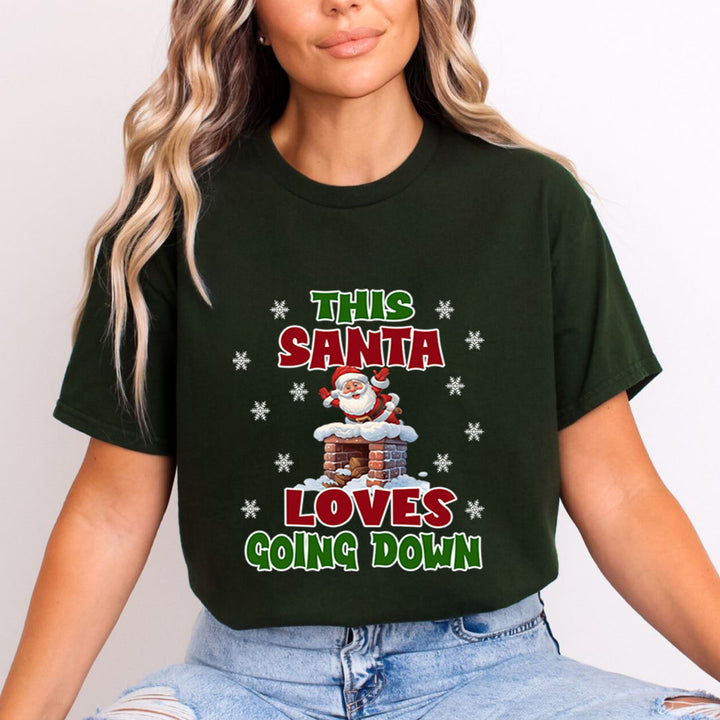 Santa Loves Going Down  - Unisex T-Shirt