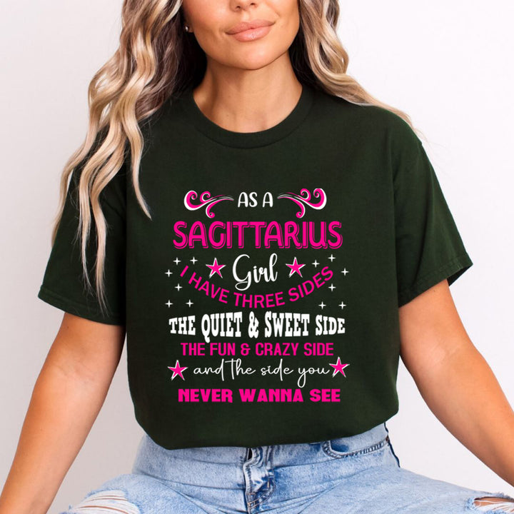 Sagittarius Girl Have Three Side - Unisex T-Shirt