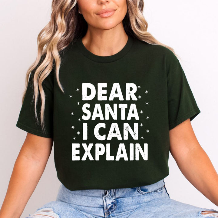 Dear Santa I Can Explain - Unisex T-Shirt
