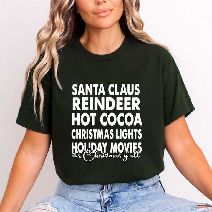 Christmas Lights Holiday Movies - Unisex T-Shirt