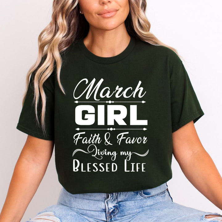 March Girl Faith & Favor - Unisex T-Shirt