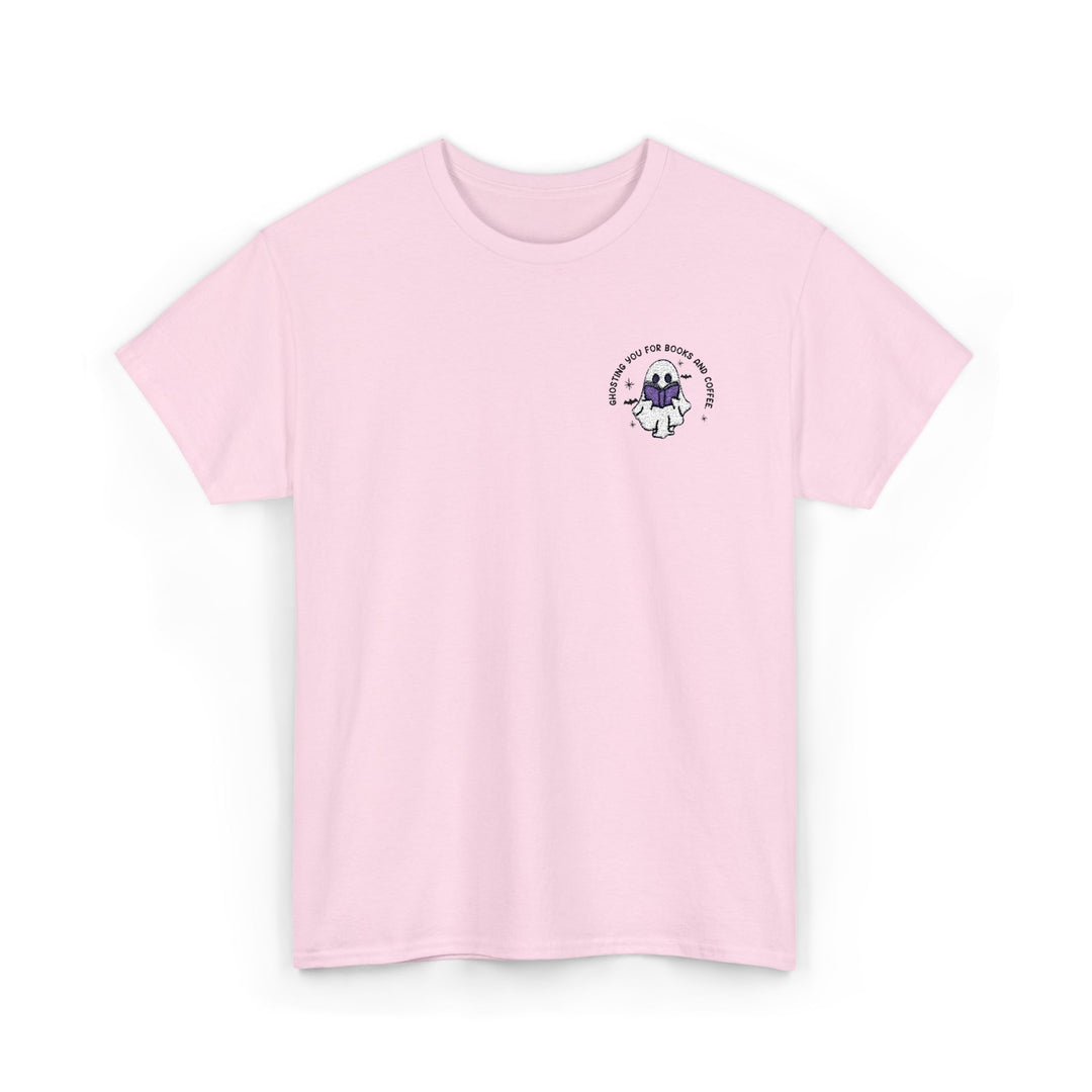 Ghosting You For Books And Coffee - Embroidery Design (T-Shirt)